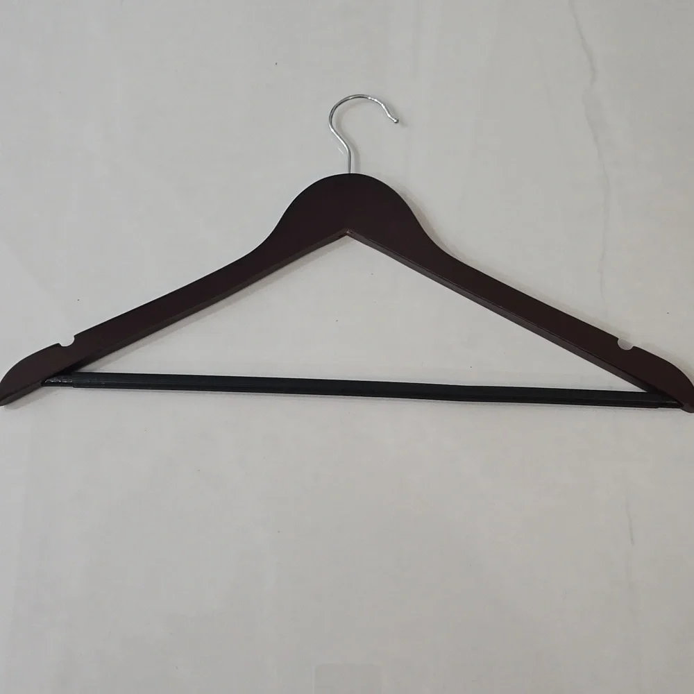 24-Pack of Honey-Can-Do No-Slip Cherry Wood Suit and Dress Hangers